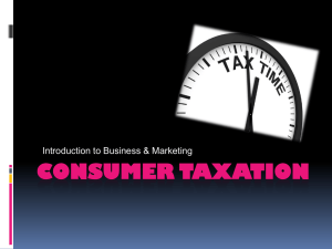 Consumer Taxation