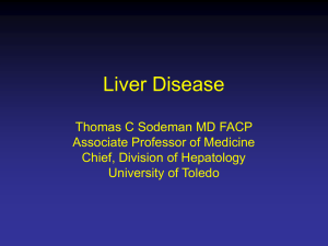 Liver Disease - University of Toledo