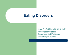 Eating Disorders - University of Toledo