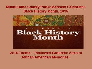 Black History Month 2016 Power Point