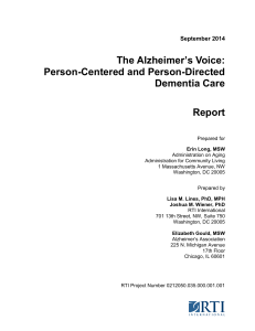 The Alzheimer's Voice - College of Health Sciences