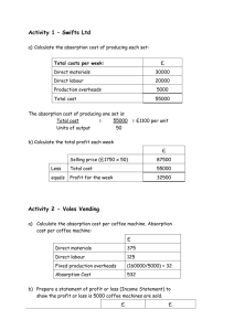 Marginal Costing Answers