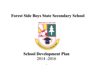 School Development Plan 2014/2015/2016