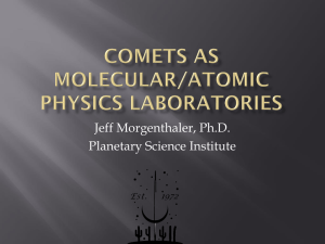 Comets as Molecular/Atomic Physics Laboratories