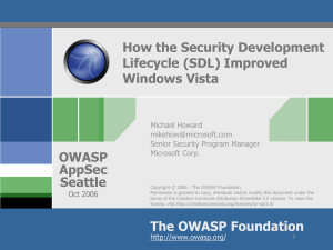 Security Engineering in Windows Vista