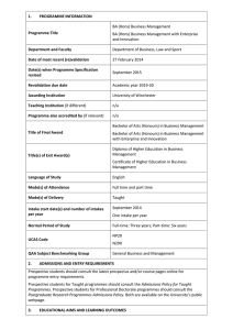 Business Management BA (Hons)