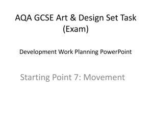 AQA GCSE Art & Design Set Task (Exam)
