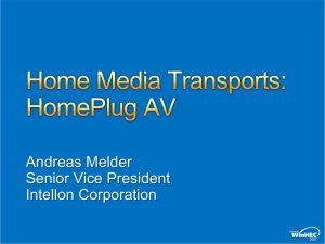 CON-T514 Home Media Transports: HomePlug AV