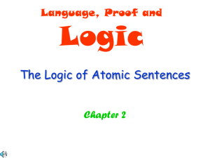 The Logic of Atomic Sentences
