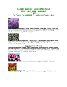 2016 Plant Catalog - Garden Club of Harrington Park