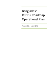 Bangladesh REDD+ Roadmap Operational Plan