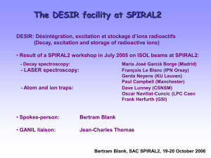 The DESIR facility at SPIRAl2