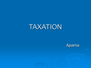 taxation - aparnarajeev