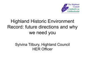 Highland Historic Environment Record: future