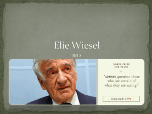 Elie Wiesel and Night PPT