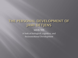 The Personal Development of Jami Detjens