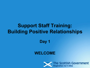 Support Staff Training: Building Positive