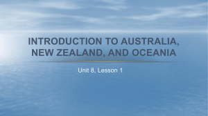 Introduction to Australia, new Zealand, and oceania