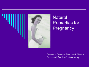 Natural Remedies in Pregnancy