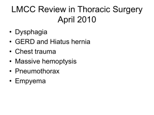 LMCC Review in Thoracic Surgery Final Copy April