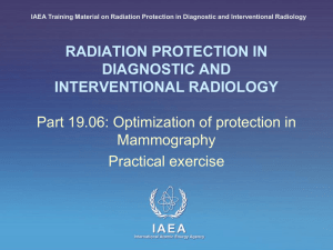 RADIATION PROTECTION IN DIAGNOSTIC RADIOLOGY