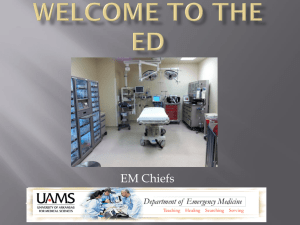 Check Out Presentation - UAMS Department of Emergency Medicine