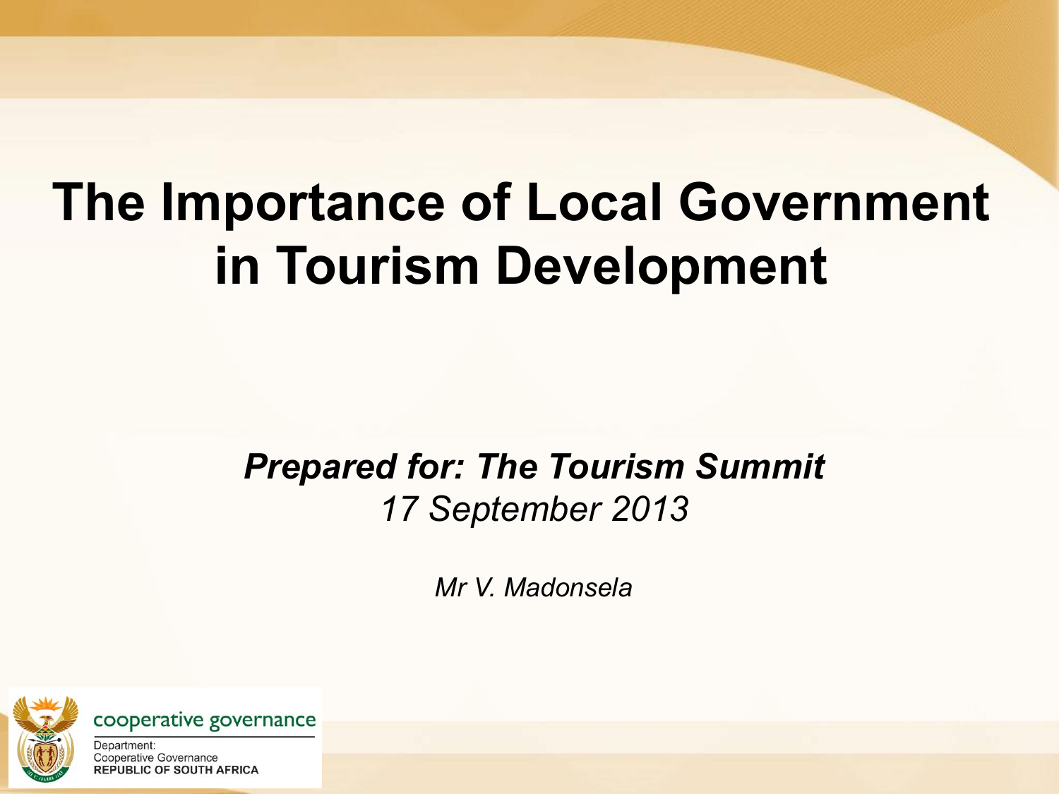 role of government in tourism development
