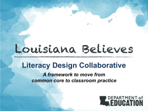Leadership 1 Powerpoint - Literacy Design Collaborative