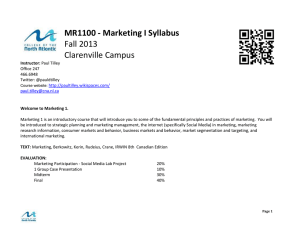 MR1100 Syllabus Fall 2013