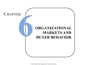 Organizational Buying Behavior
