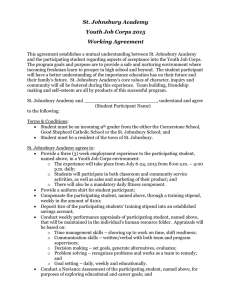 Student Working Agreement