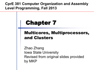 Chapter 7 — Multicores, Multiprocessors, and Clusters