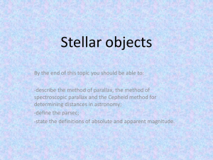 Stellar objects - churchillcollegebiblio