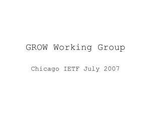 GROW Working Group