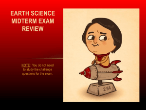 Earth Science Midterm Exam Review