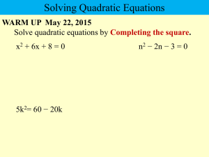 Unit 4 Test Preparation