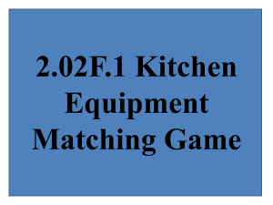 2.02F.1 Kitchen Equipment Matching Game