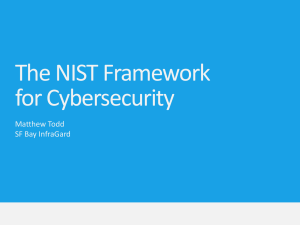 NIST Framework PowerPoint presentation