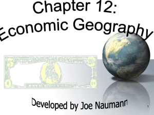 Section 12: Economic Geography