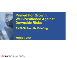 FY2000 Results Briefing