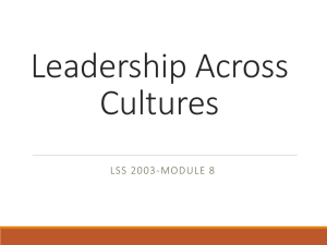 Leadership Across Cultures