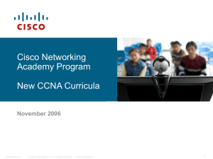 CCNA - Computer Networks Laboratory