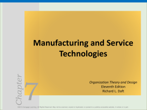 Chapter Manufacturing and Service Technologies