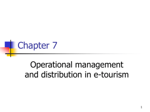 Operational management and distribution in e