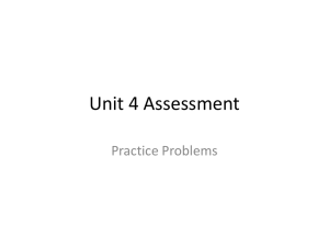 Unit 4 Assessment - Effingham County Schools