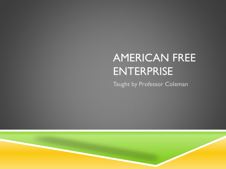 American Free Enterprise