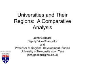 Universities and Their Regions: A Comparative Analysis
