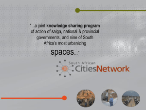 PowerPoint Presentation - South African Cities Network