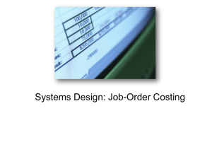 Job -Order Costing