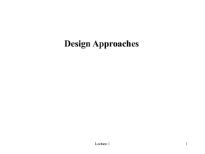 Design approaches